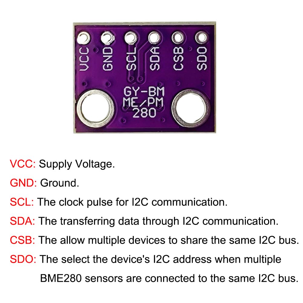 Bme280 Humidity Sensor - GY-BME280-3.3 Высокоточный альтиметр Датчик температуры и