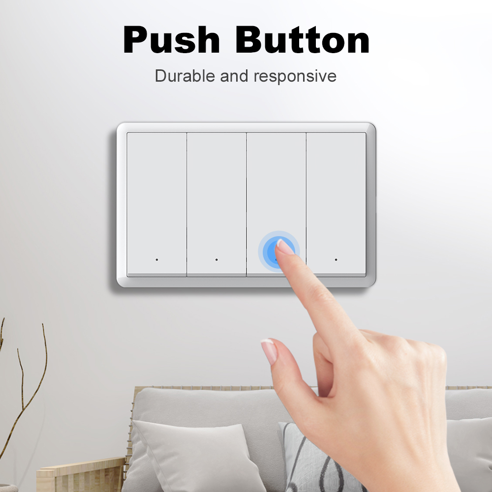Умный выключатель MANHOT ZigBe – обзор и цена Push Button Tactile
