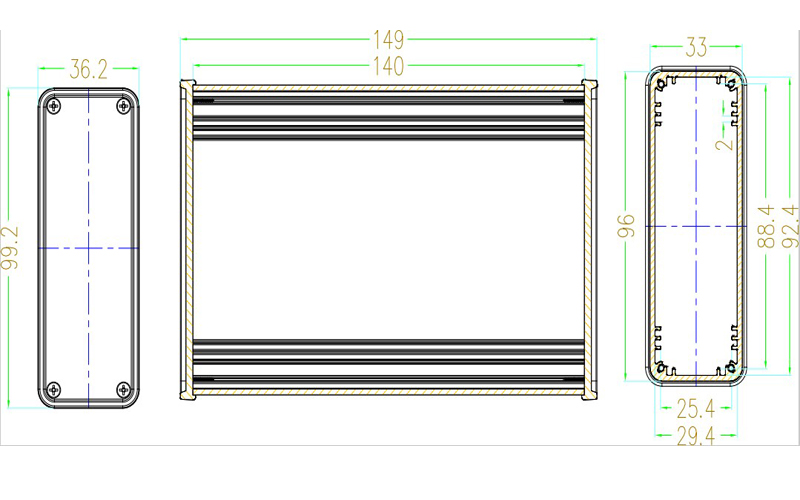Алюминиевый корпус-бокс для эл – обзор и цена Diy Electronics Organizer